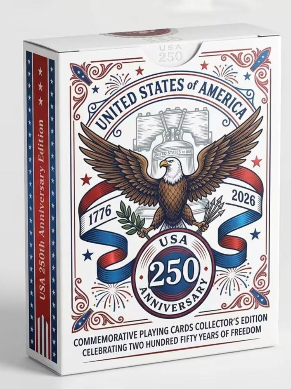 2 Decks - 250Th Anniversary Commemorative Playing Cards, 1776-2026